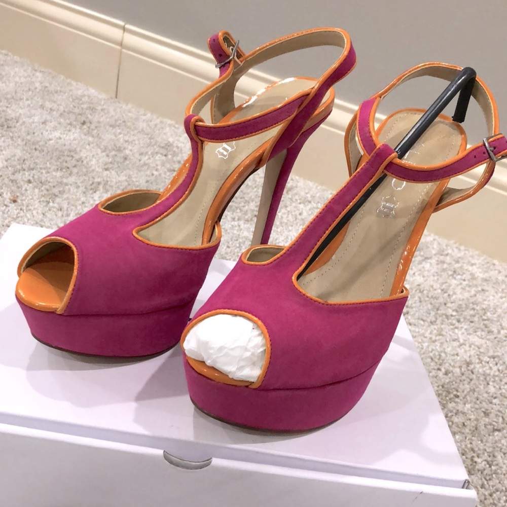 Aldo Fuchsia High Heel Sandals